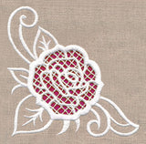 Rose Beauty Corner (Cutwork)
