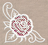 Rose Beauty Corner (Cutwork)