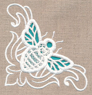 Bee Beauty Corner (Cutwork)