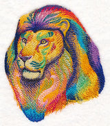 Vibrant Lion in Watercolor