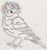 Bird with Floral Crown (Vintage)