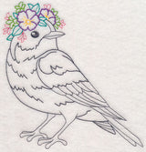 Bird with Floral Crown (Vintage)
