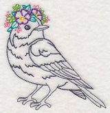 Bird with Floral Crown (Vintage)