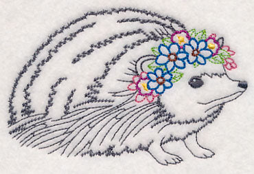 Hedgehog with Floral Crown (Vintage)