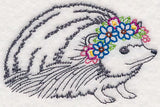 Hedgehog with Floral Crown (Vintage)