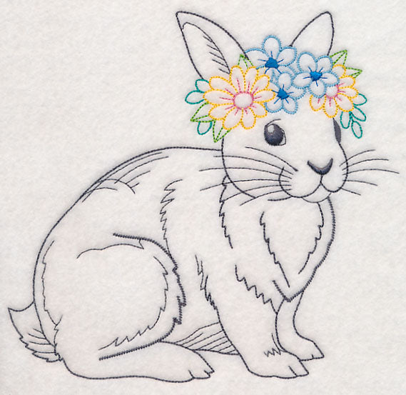Bunny with Floral Crown (Vintage)