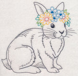 Bunny with Floral Crown (Vintage)