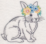 Bunny with Floral Crown (Vintage)