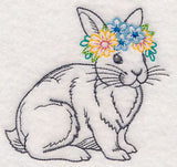 Bunny with Floral Crown (Vintage)