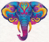 Vibrant Elephant in Watercolor