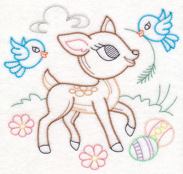Easter Deer (Vintage)