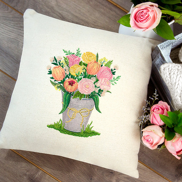 Spring Bucket of Blooms