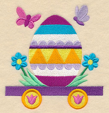 Easter Train - Striped Egg