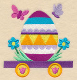 Easter Train - Striped Egg