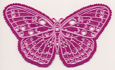 Spring Butterfly (Battenburg Lace with Rayon)