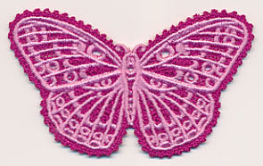 Spring Butterfly (Battenburg Lace with Rayon)