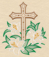Easter Cross and Lilies