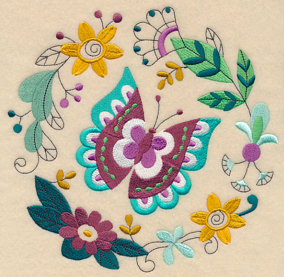 Brilliant Butterfly Wreath