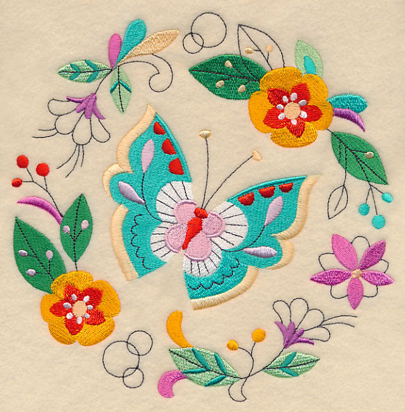 Fanciful Butterfly Wreath