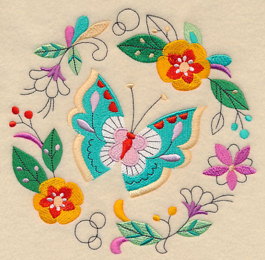Fanciful Butterfly Wreath
