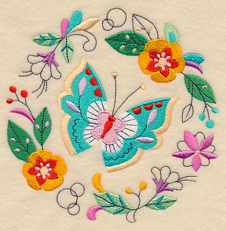 Fanciful Butterfly Wreath