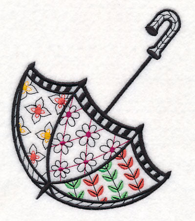 Spring Umbrella (Blackwork)