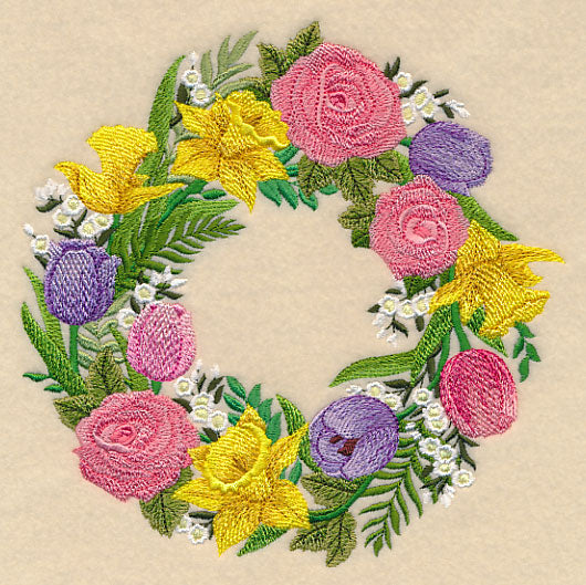Spring Wreath of Blooms