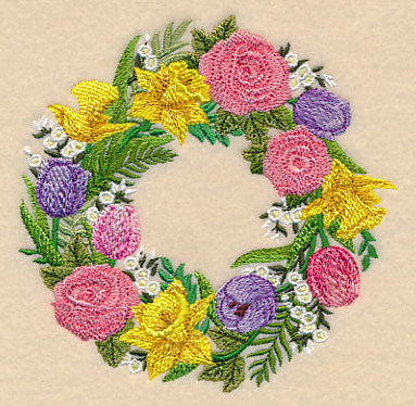 Spring Wreath of Blooms