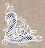 Swan Beauty Corner (Cutwork)