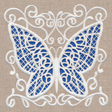 Butterfly Wonder Square (Cutwork)