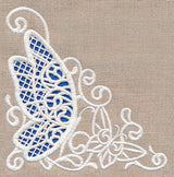 Butterfly Wonder Corner (Cutwork)