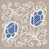 Tulip Beauty Square (Cutwork)