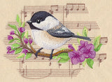Songbird Chickadee in Watercolor