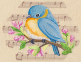 Songbird Bluebird in Watercolor