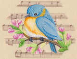 Songbird Bluebird in Watercolor