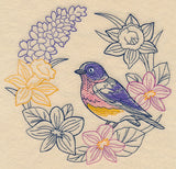 Colors of Spring Bluebird Wreath