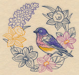 Colors of Spring Bluebird Wreath