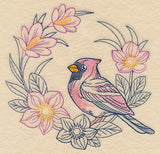 Colors of Spring Cardinal Wreath