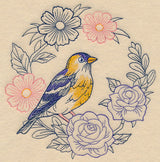 Colors of Spring Goldfinch Wreath