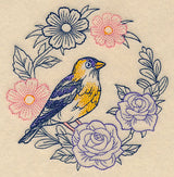 Colors of Spring Goldfinch Wreath