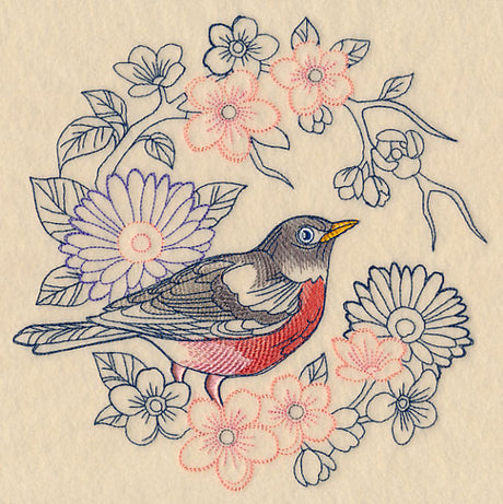 Colors of Spring Robin Wreath