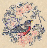 Colors of Spring Robin Wreath