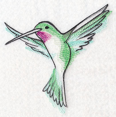 Hummingbird in Watercolor