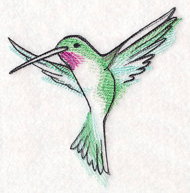 Hummingbird in Watercolor