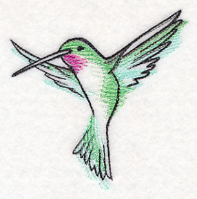Hummingbird in Watercolor