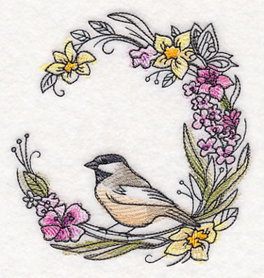 Chickadee Wreath in Watercolor