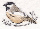 Chickadee in Watercolor