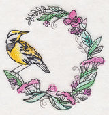 Meadowlark Wreath in Watercolor