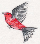 Scarlet Tanager in Watercolor
