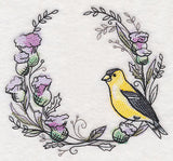 Goldfinch Wreath in Watercolor